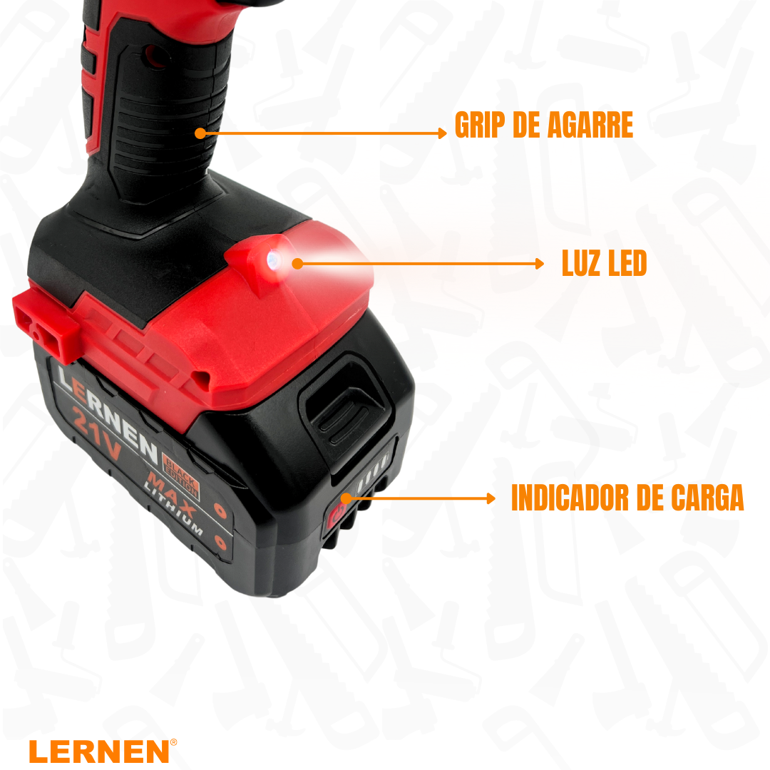 TALADRO LERNEN BRUSHLESS 13MM BLACK - 6