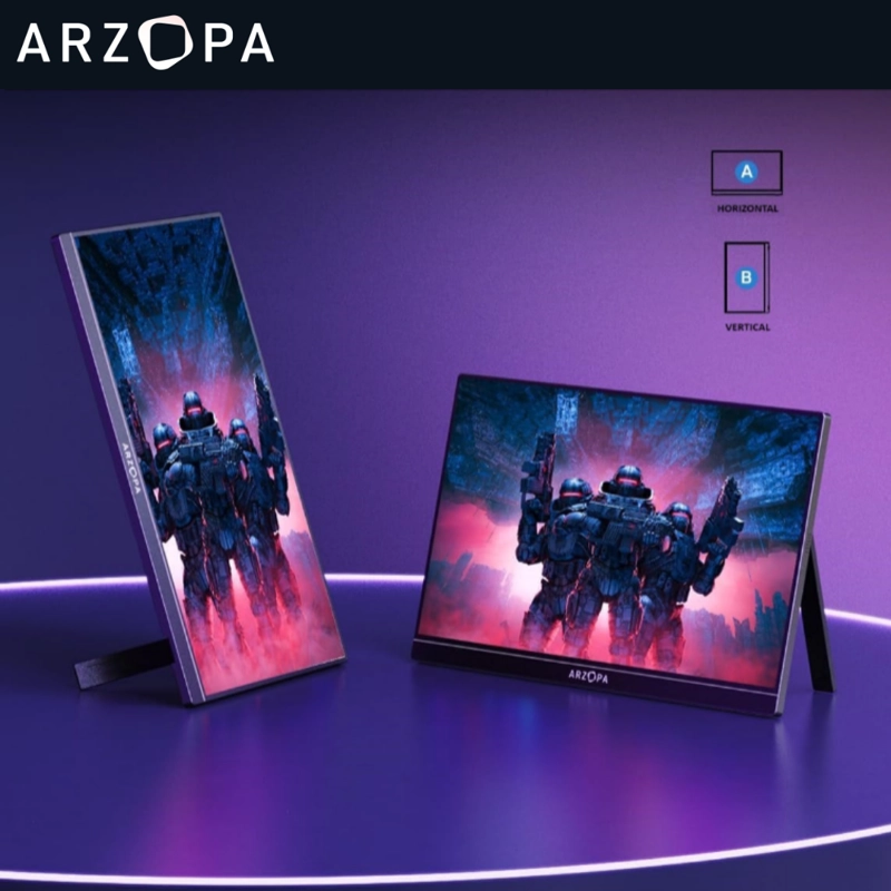 MONITOR PORTÁTIL ARZOPA A1 GAMUT – 15.6″ (CON TAPA) - 6