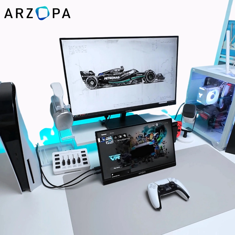 MONITOR PORTÁTIL ARZOPA A1M – 17.3” - 7