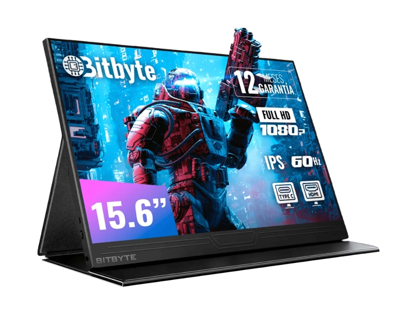 MONITOR PORTATIL BITBYTE 15.6 FULL HD IPS CON PARLANTE - 1
