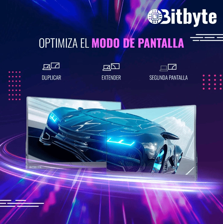 MONITOR PORTATIL BITBYTE 15.6 FULL HD IPS CON PARLANTE - 6