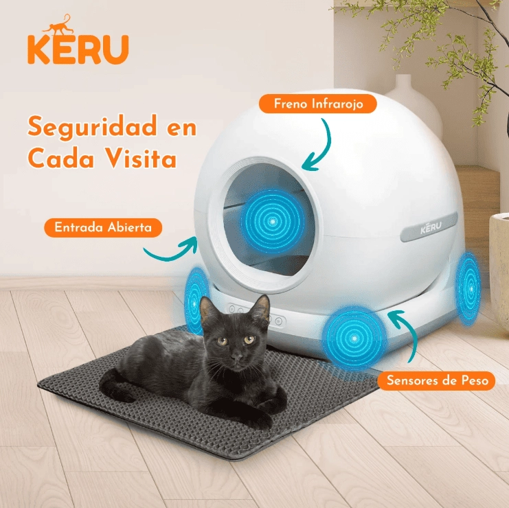 ARENERO INTELIGENTE AUTOMATICO WIFI PARA GATOS CON APP - 7