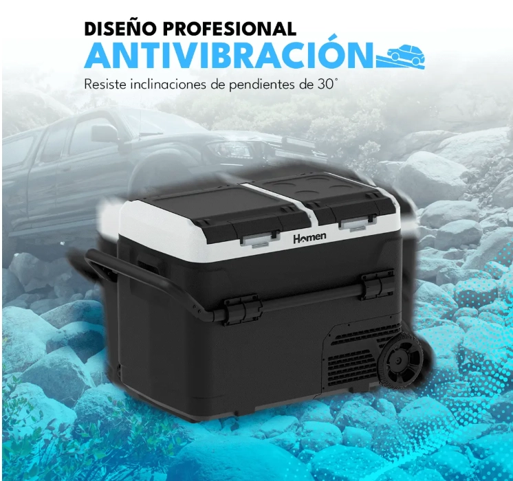 COOLER ELE CTRICO PORTATIL 50 LITROS CON RUEDAS ED50C - 6