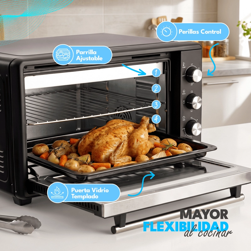 HORNO ELECTRICO HOMEN 34 LT 1.600 W - 4