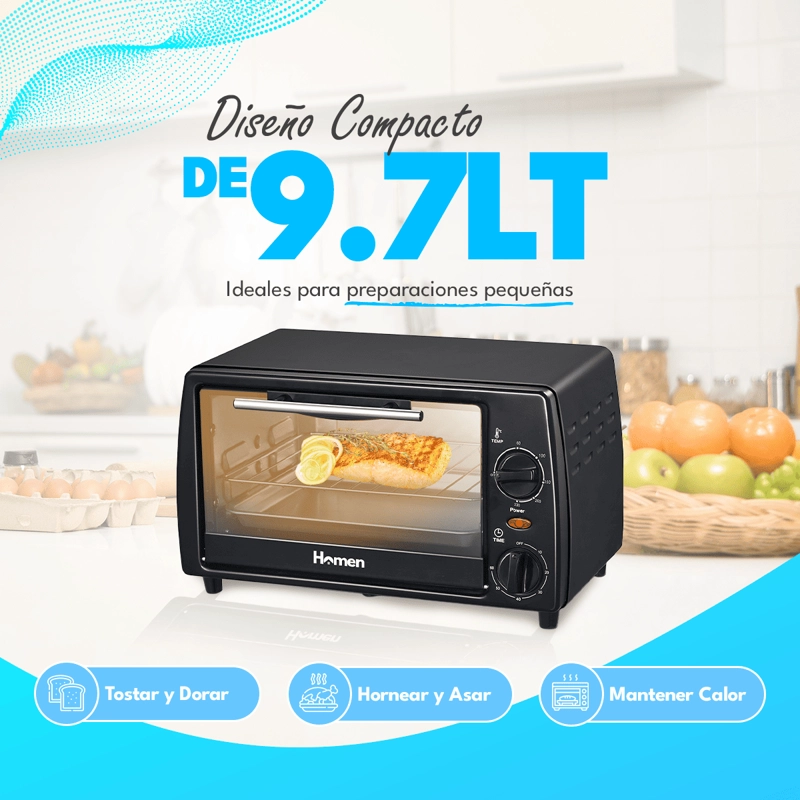 HORNO ELE CTRICO HOMEN 9.7 LT 750 W - 2