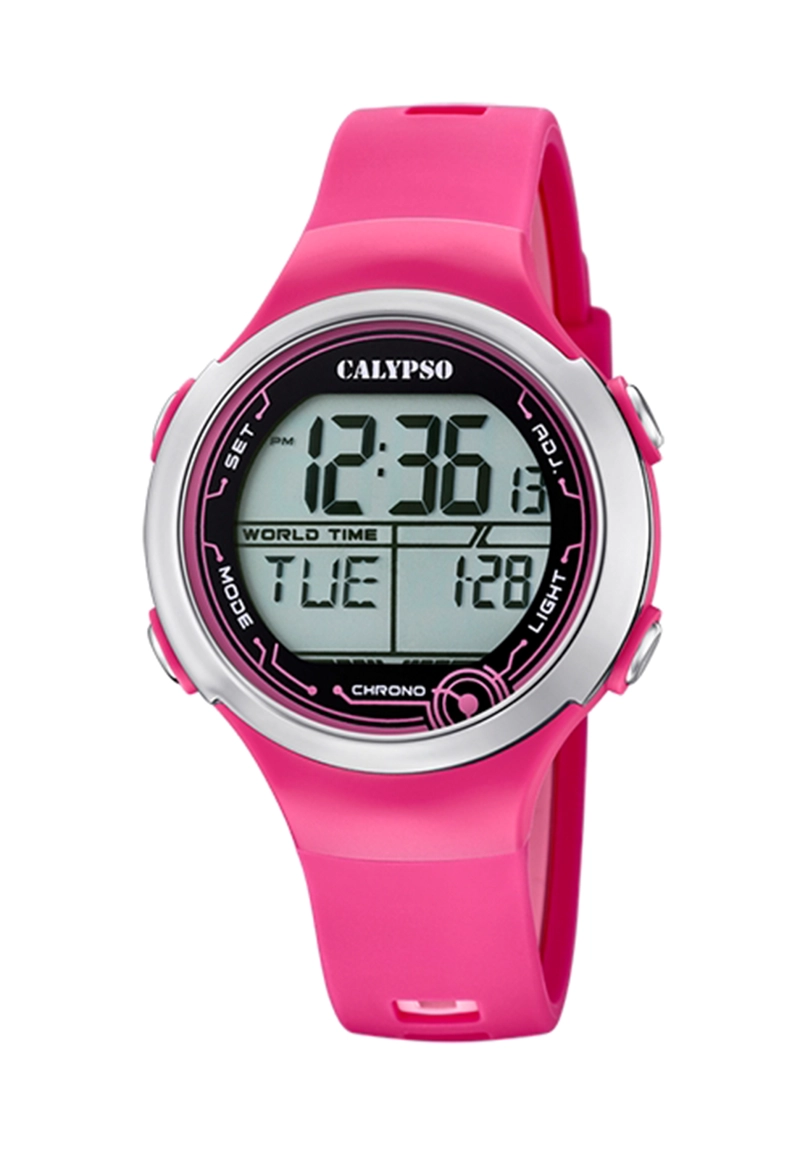 RELOJ K5799/3 CALYPSO ROSA NIÑO DIGITAL CRUSH - 1