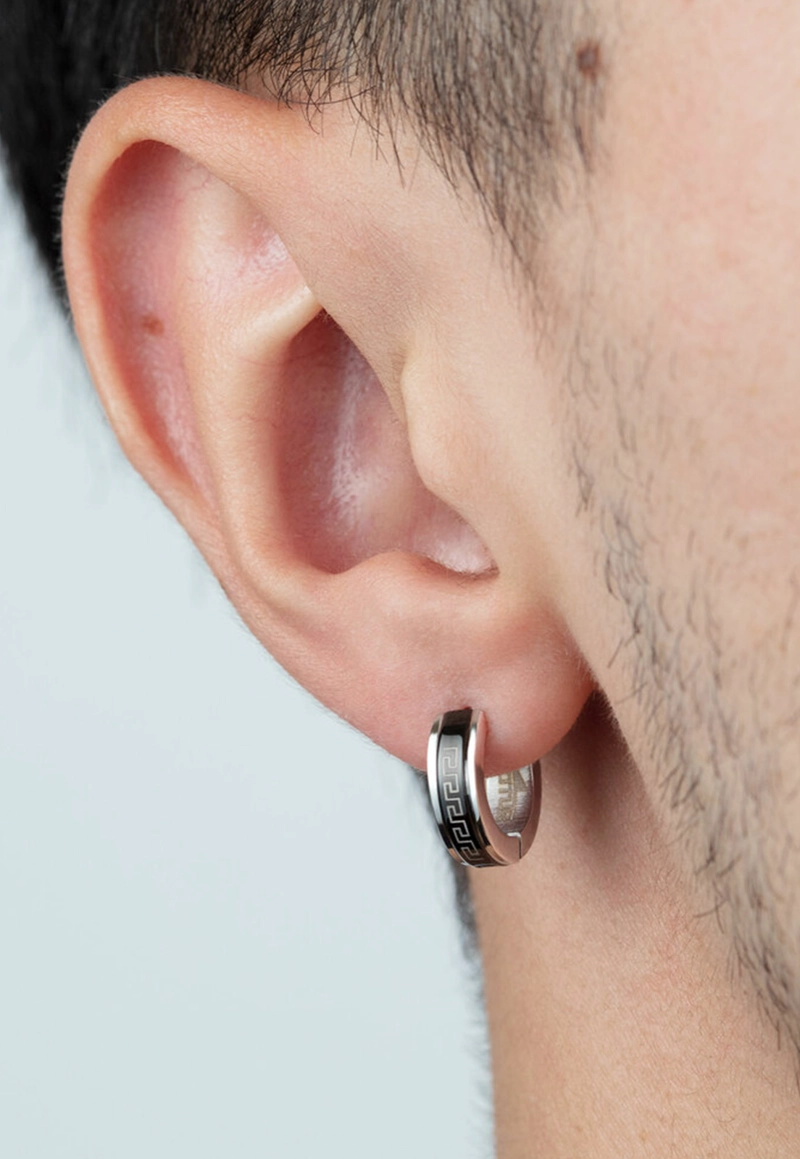 AROS LS2159-4/1 LOTUS STYLE HOMBRE MENS EARRING - 2