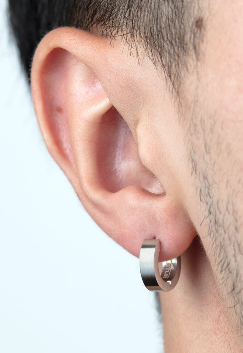 AROS LS2160-4/1 LOTUS STYLE HOMBRE MENS EARRING - 2