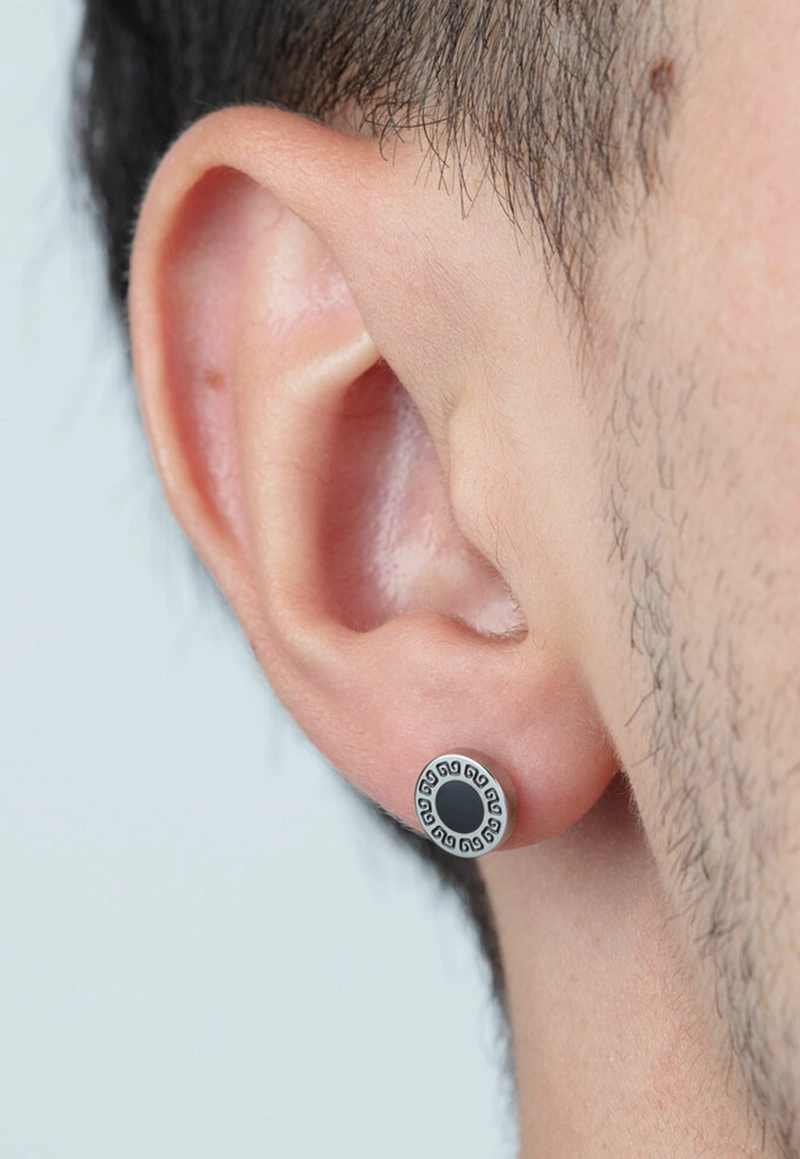 AROS LS2164-4/1 LOTUS STYLE HOMBRE MENS EARRING - 2