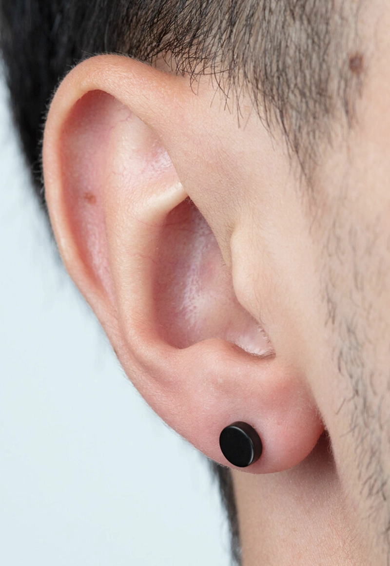 AROS LS2165-4/1 LOTUS STYLE HOMBRE MENS EARRING - 2