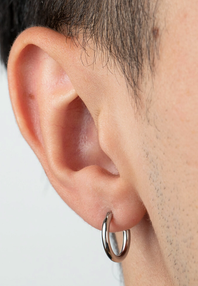 AROS LS2174-4/1 LOTUS STYLE HOMBRE MENS EARRING - 2