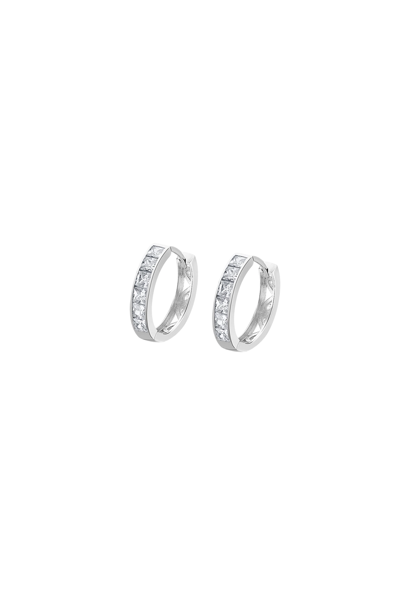 AROS LP1936-4/1 LOTUS SILVER MUJER HOOPS - 1
