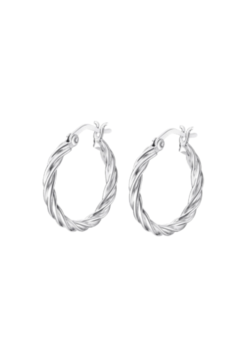 AROS LP3278-4/1 LOTUS SILVER MUJER HOOPS - 1