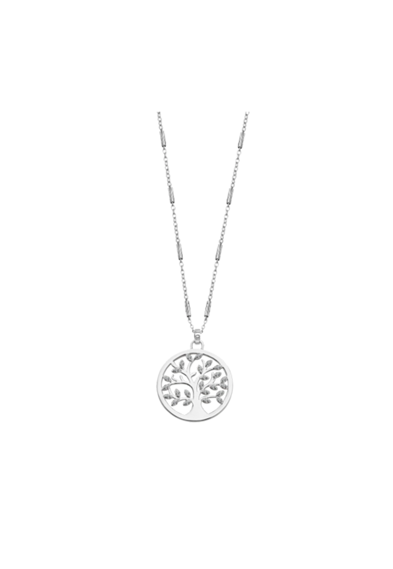 COLLAR LP1892-1/1 LOTUS SILVER MUJER TREE OF LIFE - 1