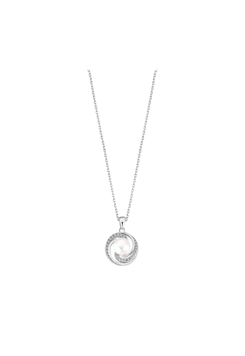 COLLAR LP3095-1/1 LOTUS SILVER PLATEADO MUJER PEARLS - 1