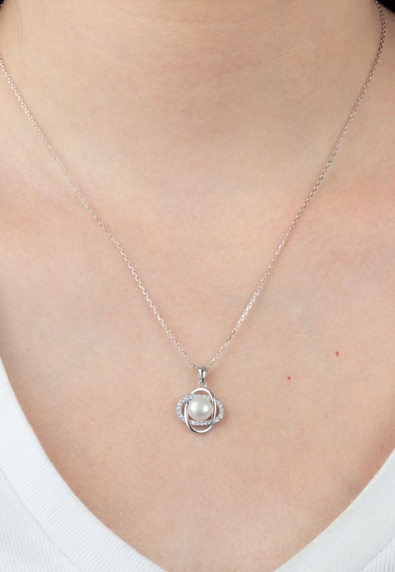 COLLAR LP3094-1/1 LOTUS SILVER MUJER PEARLS - 2