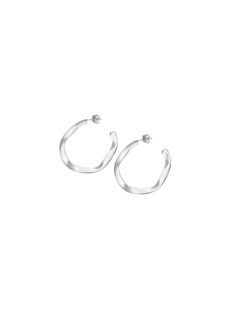 AROS LP3187-4/2 LOTUS SILVER MUJER HOOPS - 1