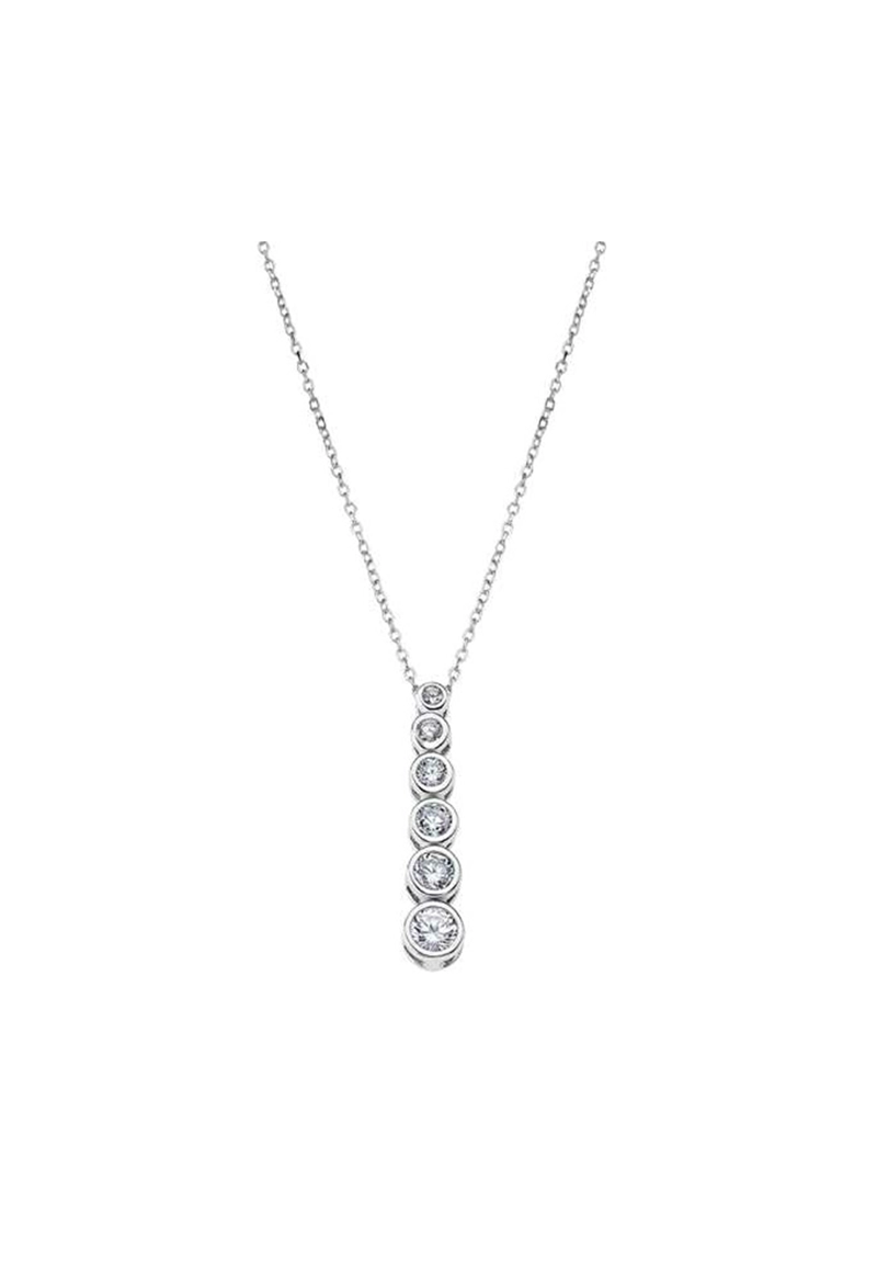 COLLAR LP1915-1/1 LOTUS SILVER PLATEADO MUJER CHARMING LADY - 1