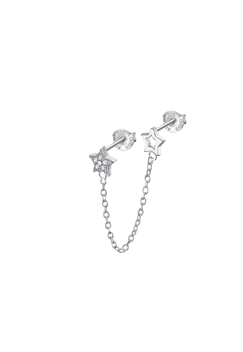 EAR CUFF LP3340-9/1 LOTUS SILVER MUJER EAR PARTY - 1