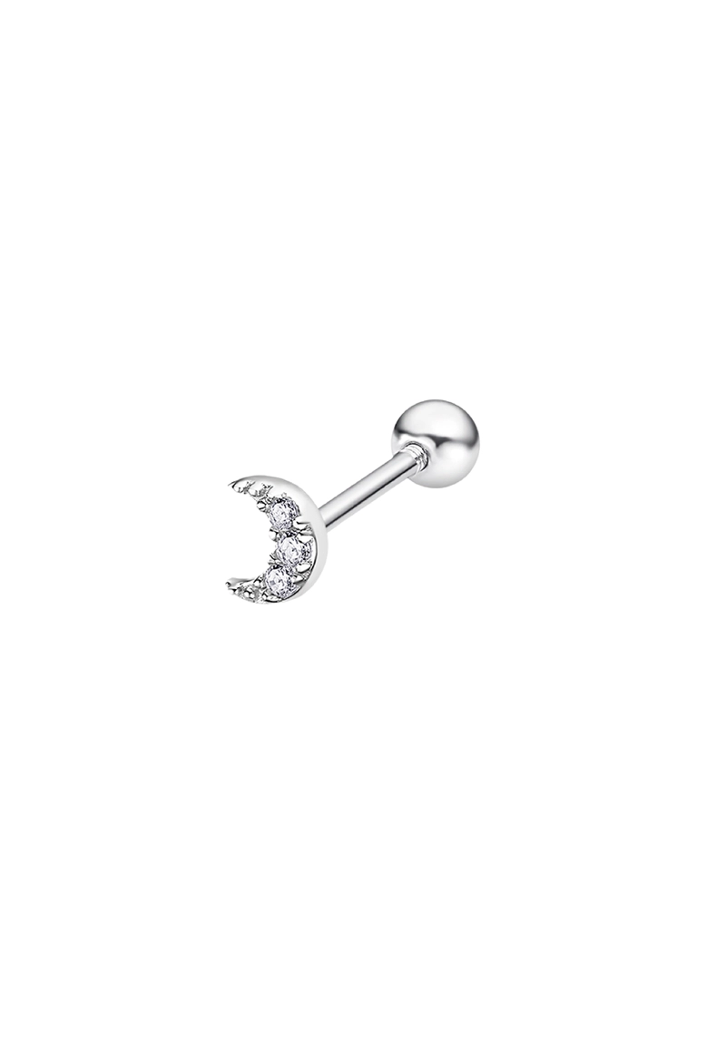 EAR CUFF LP3371-9/1 LOTUS SILVER MUJER EAR PARTY - 1