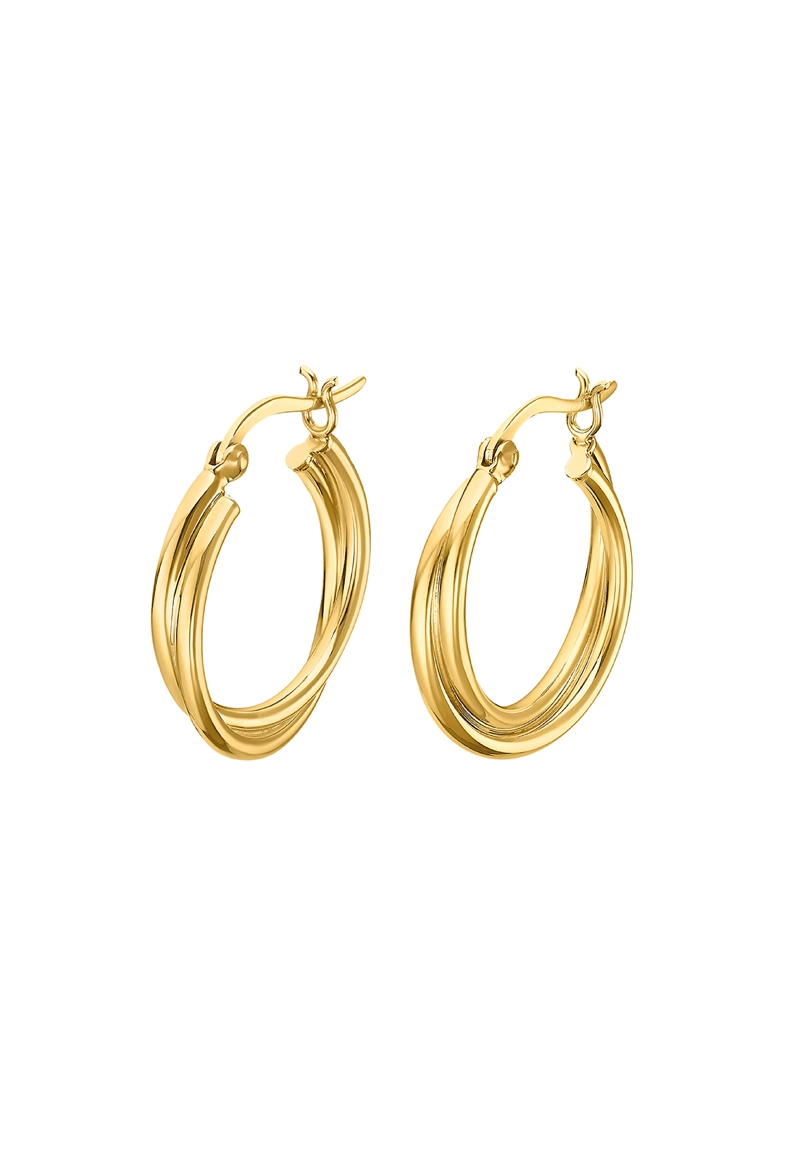 AROS LP3385-4/2 LOTUS SILVER MUJER HOOPS - 1