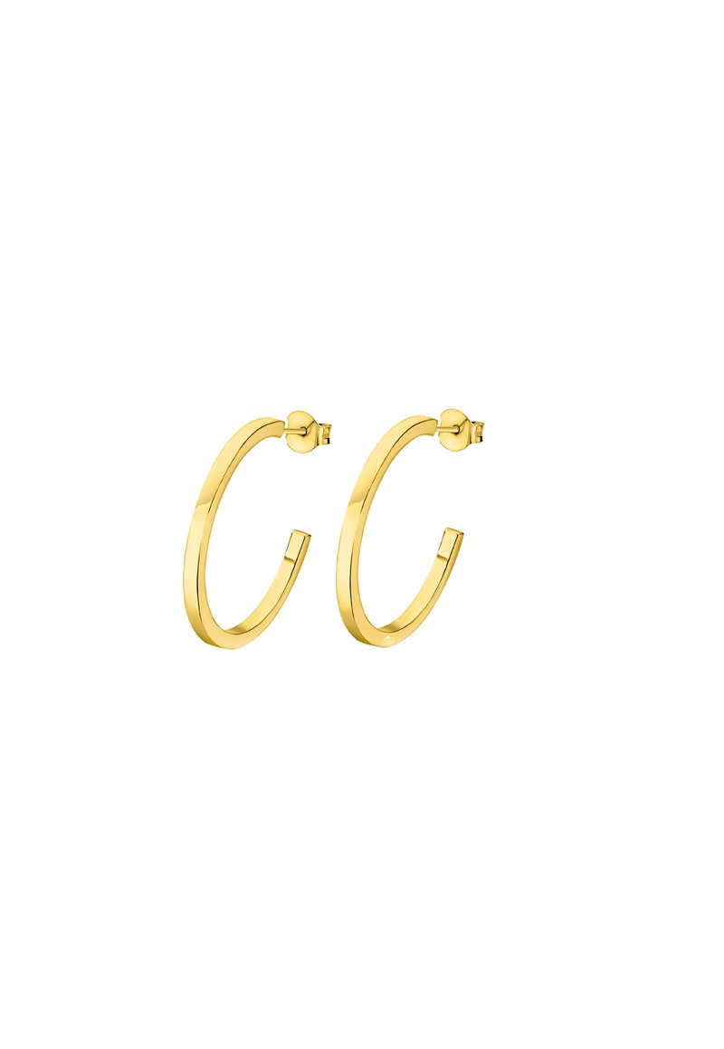AROS LP3203-4/5 LOTUS SILVER MUJER HOOPS - 1