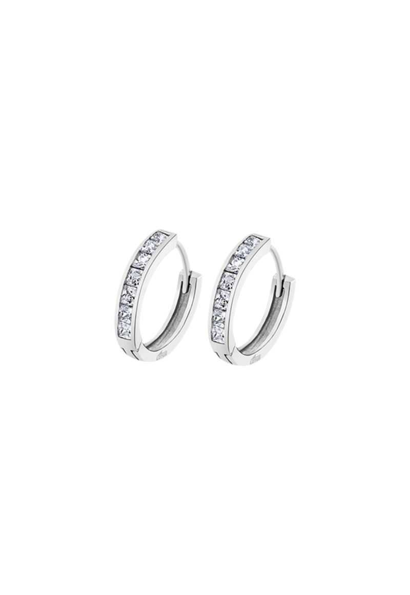 AROS LP3396-4/2 LOTUS SILVER MUJER HOOPS - 1