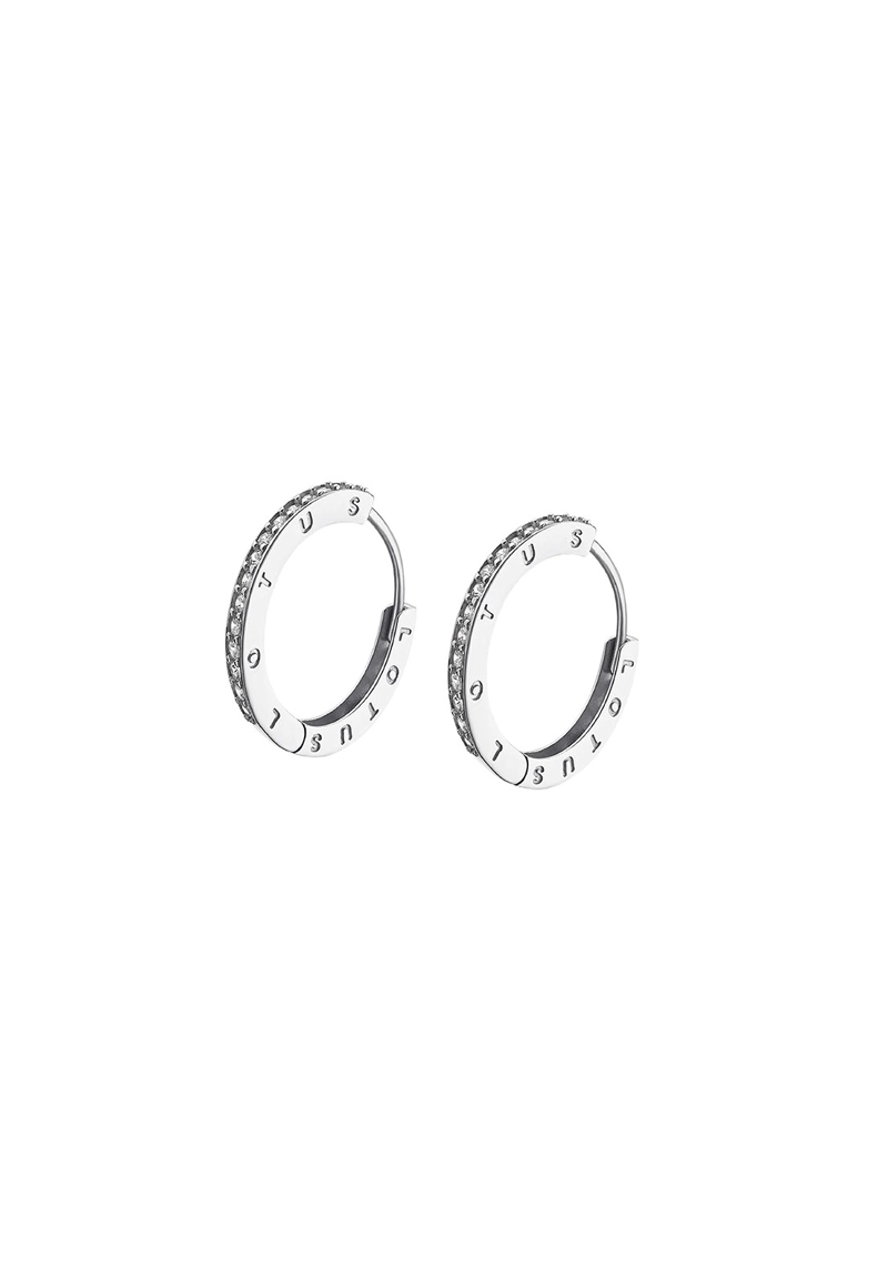 AROS LP1888-4/1 LOTUS SILVER MUJER HOOPS - 1