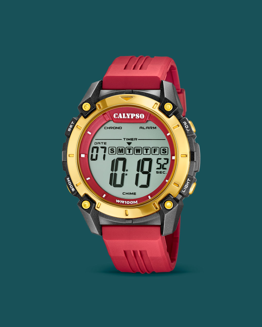 Calypso Orologio Digitale Unisex K5874/1 – Colorato, Impermeabile 50m