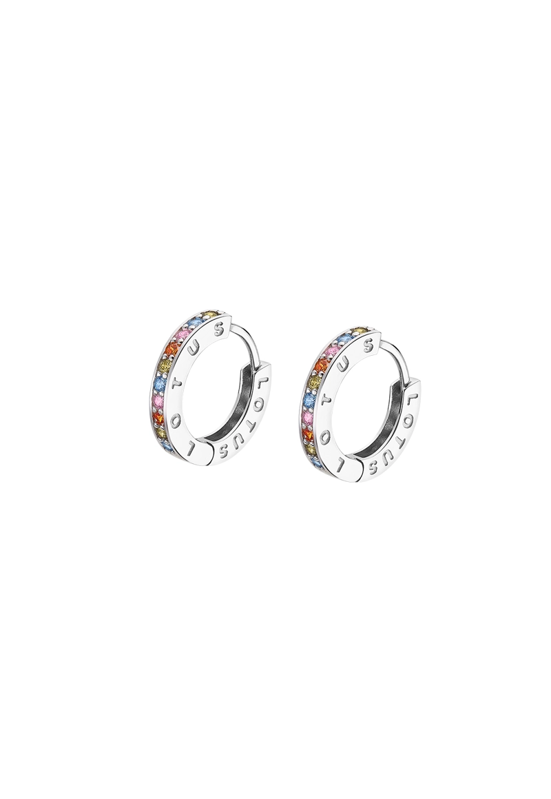 AROS LP1887-4/5 LOTUS SILVER MUJER HOOPS - 1