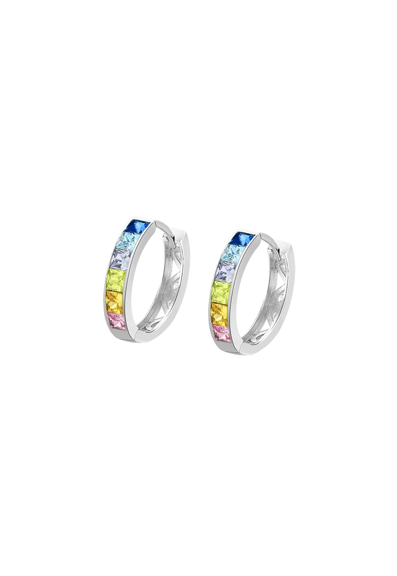 AROS LP1936-4/3 LOTUS SILVER MUJER HOOPS - 1