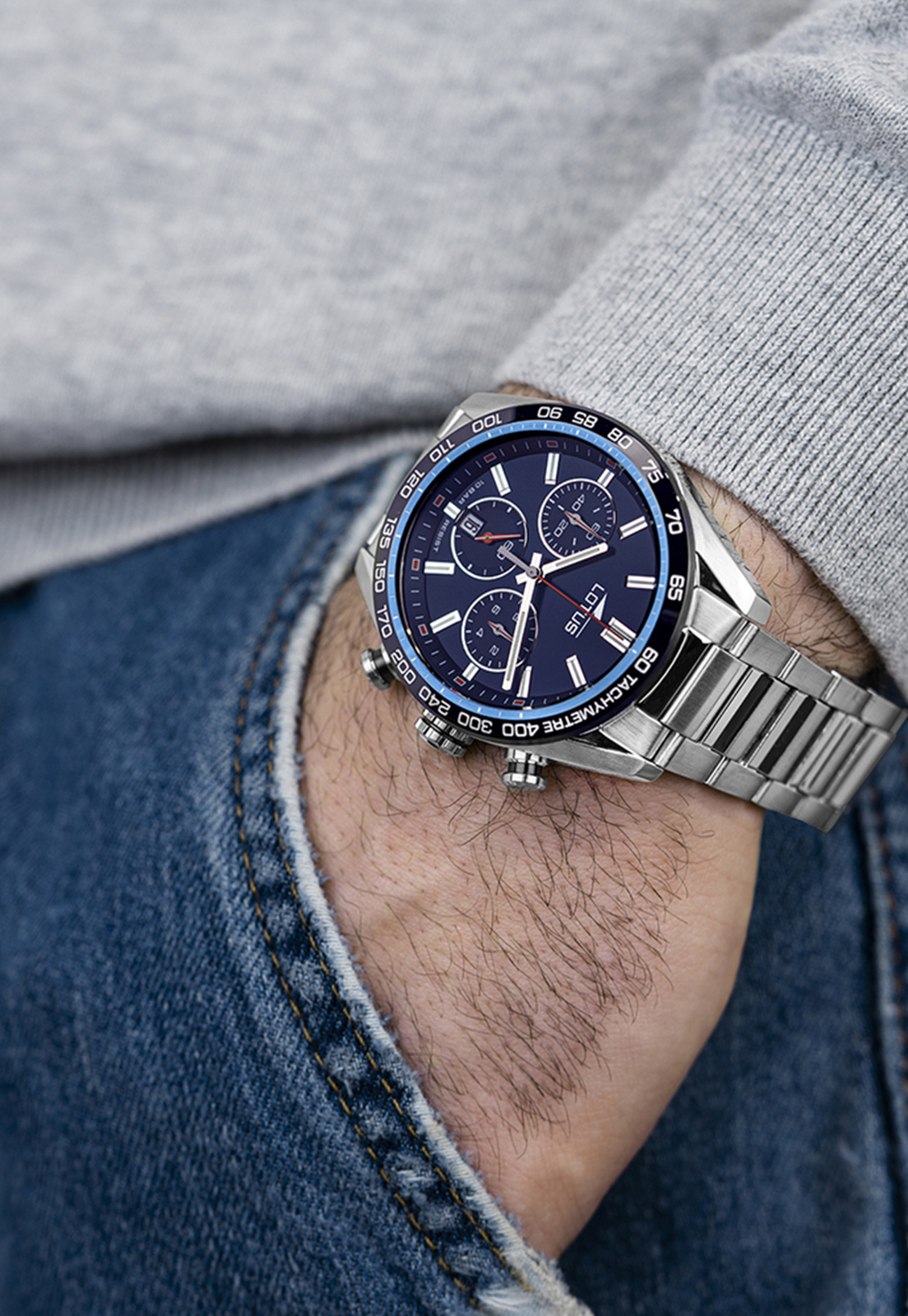 RELOJ LOTUS HOMBRE 18916/4 NEGRO CHRONO - 4