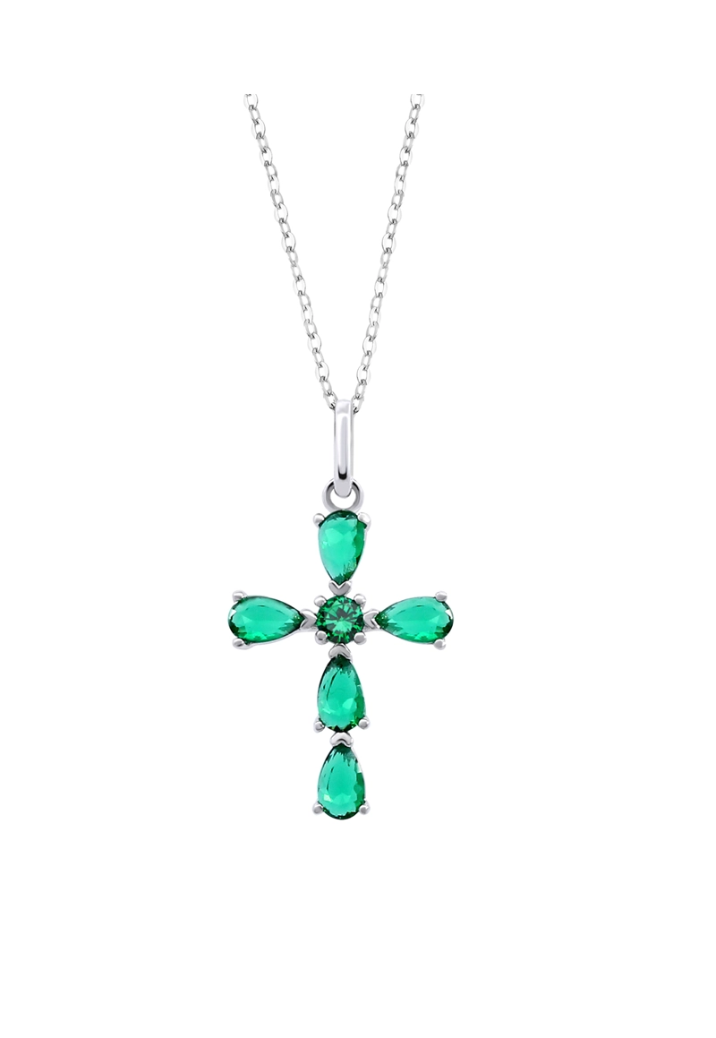 COLLAR LOTUS SILVER PLATA LP3558-1/2 MUJER LEROS - 1