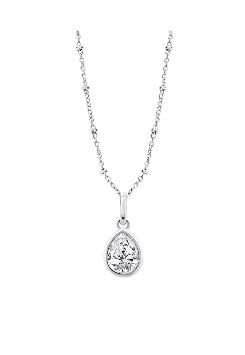 COLLAR LOTUS SILVER PLATA LP3563-1/1 MUJER LEROS - 1
