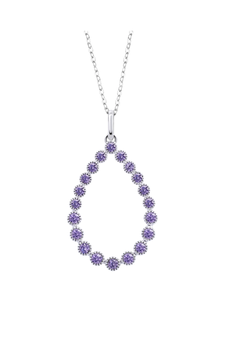 COLLAR LOTUS SILVER PLATA LP3559-1/2 MUJER LEROS - 1