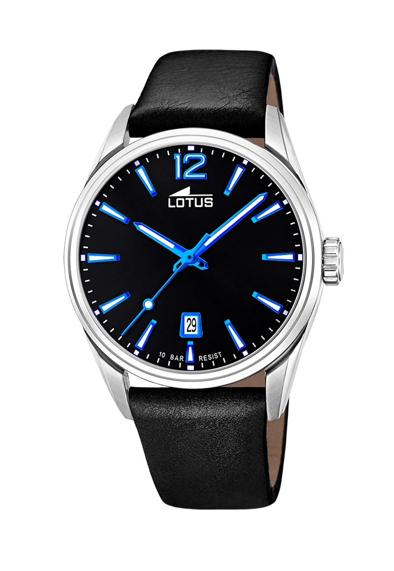 RELOJ LOTUS HOMBRE 18693/6 NEGRO CLASICO - 1