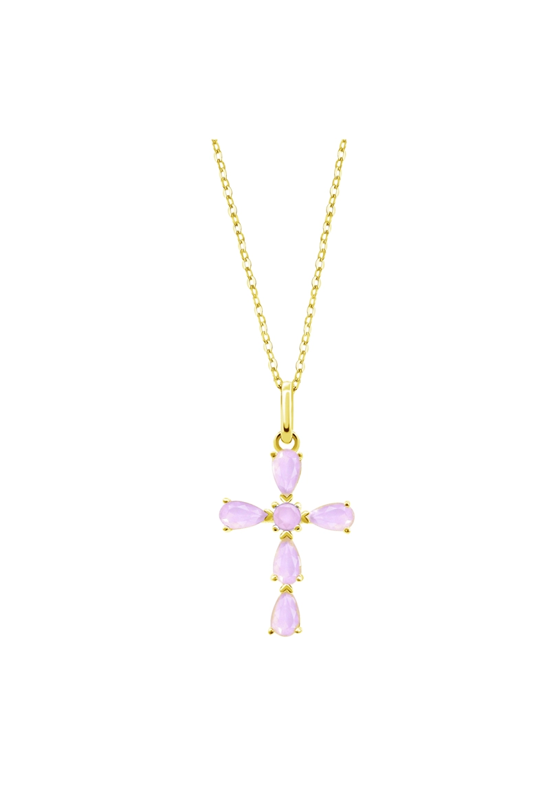 COLLAR LOTUS SILVER PLATA LP3557-1/1 MUJER LEROS - 1