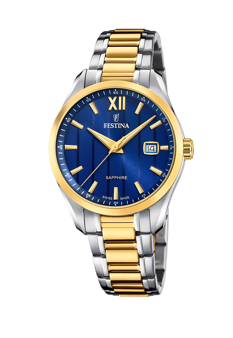 RELOJ FESTINA MUJER F20027/2 SWISS AZUL ACERO CLASICO - 1