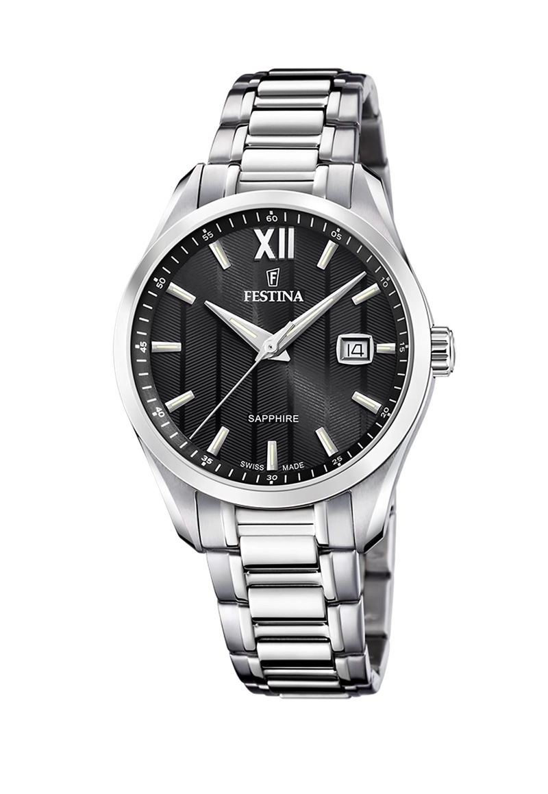 RELOJ FESTINA HOMBRE F20026/4 SWISS NEGRO ACERO CLASICO - 1