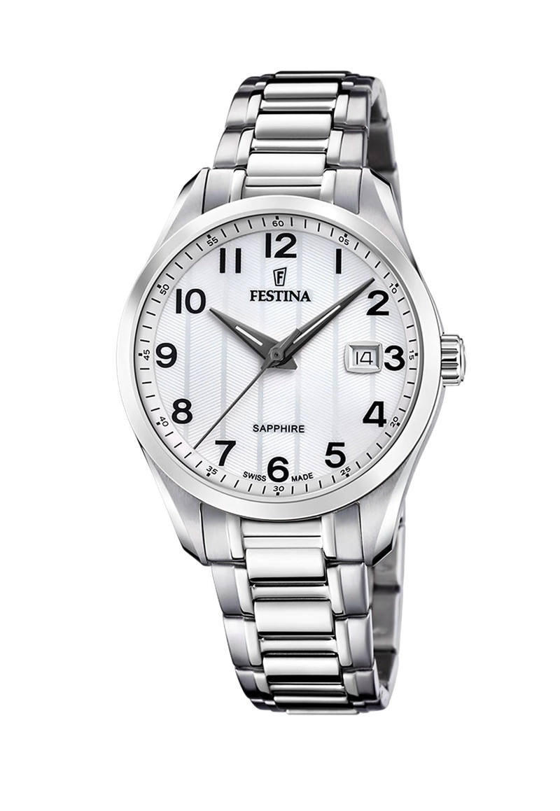 RELOJ FESTINA HOMBRE F20026/1 SWISS PLATEADO ACERO CLASICO - 1