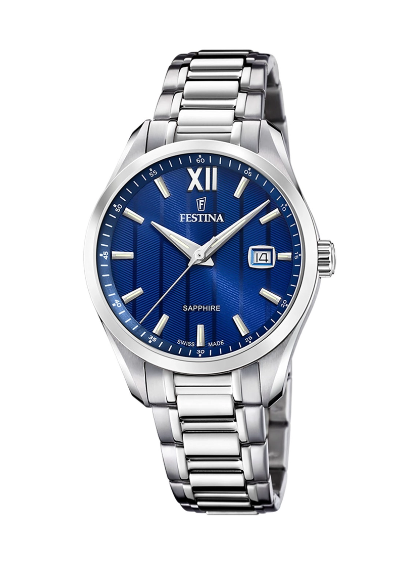RELOJ FESTINA HOMBRE F20026/2 SWISS AZUL ACERO CLASICO - 1