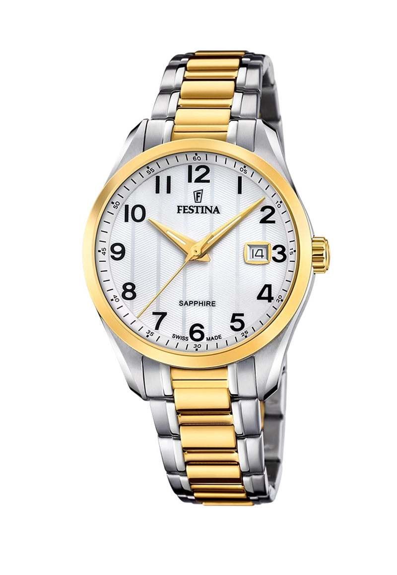 RELOJ FESTINA MUJER F20027/1 SWISS PLATEADO ACERO CLASICO - 1