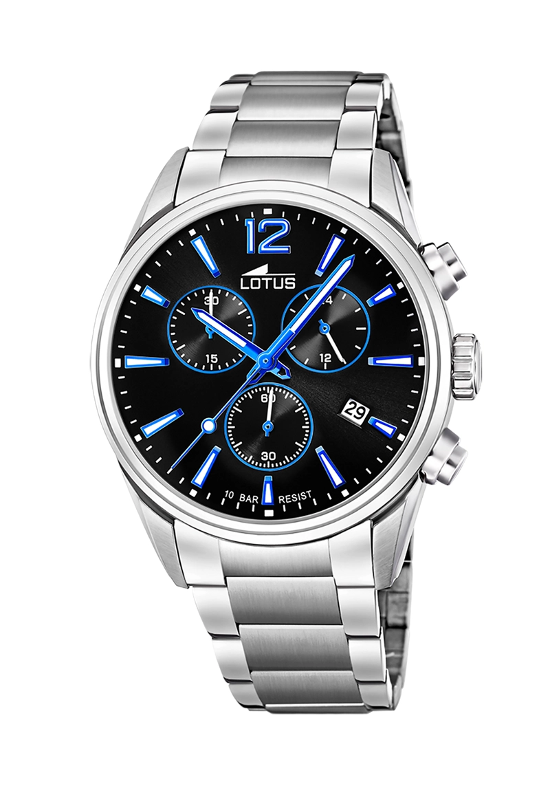 RELOJ LOTUS HOMBRE 18690/6 PLATEADO CHRONO - 1