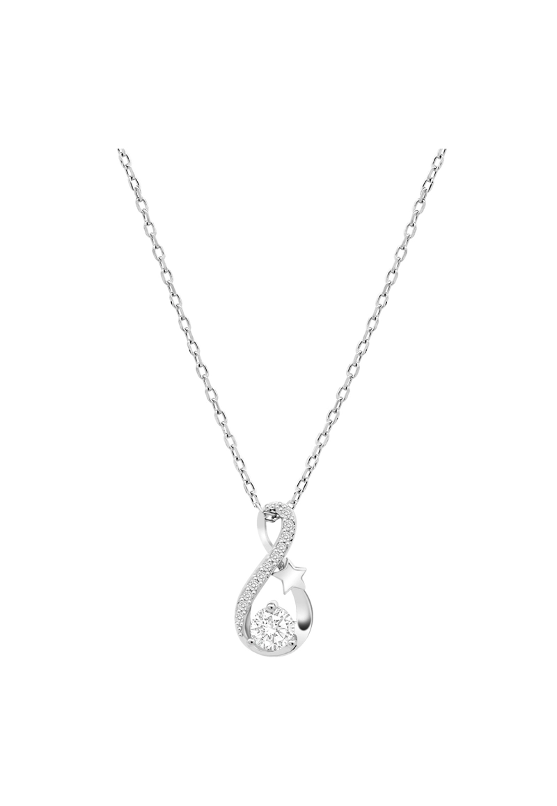 COLLAR LOTUS SILVER PLATA LP3647-1/1 MUJER CHARMING LADY - 1