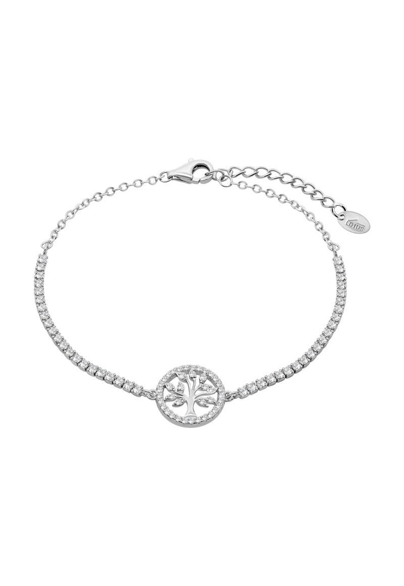 PULSERA LOTUS SILVER LP3679-2/1 MUJER TREE OF LIFE PLATA - 1