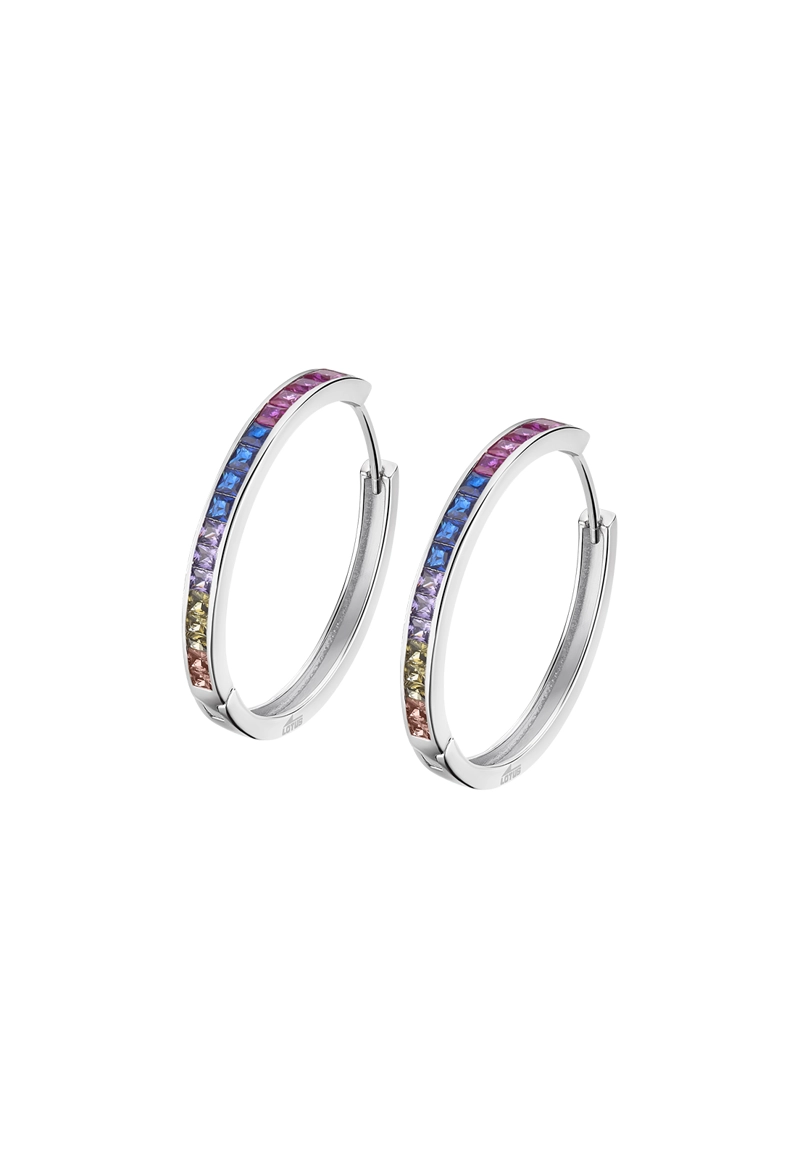 AROS PLATA LOTUS SILVER LP3396-4/8 MUJER HOOPS - 1
