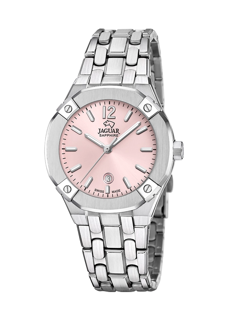 RELOJ DE PULSERA JAGUAR J1016/2 SWISS PLATEADO MUJER DIPLOMATIC - 1