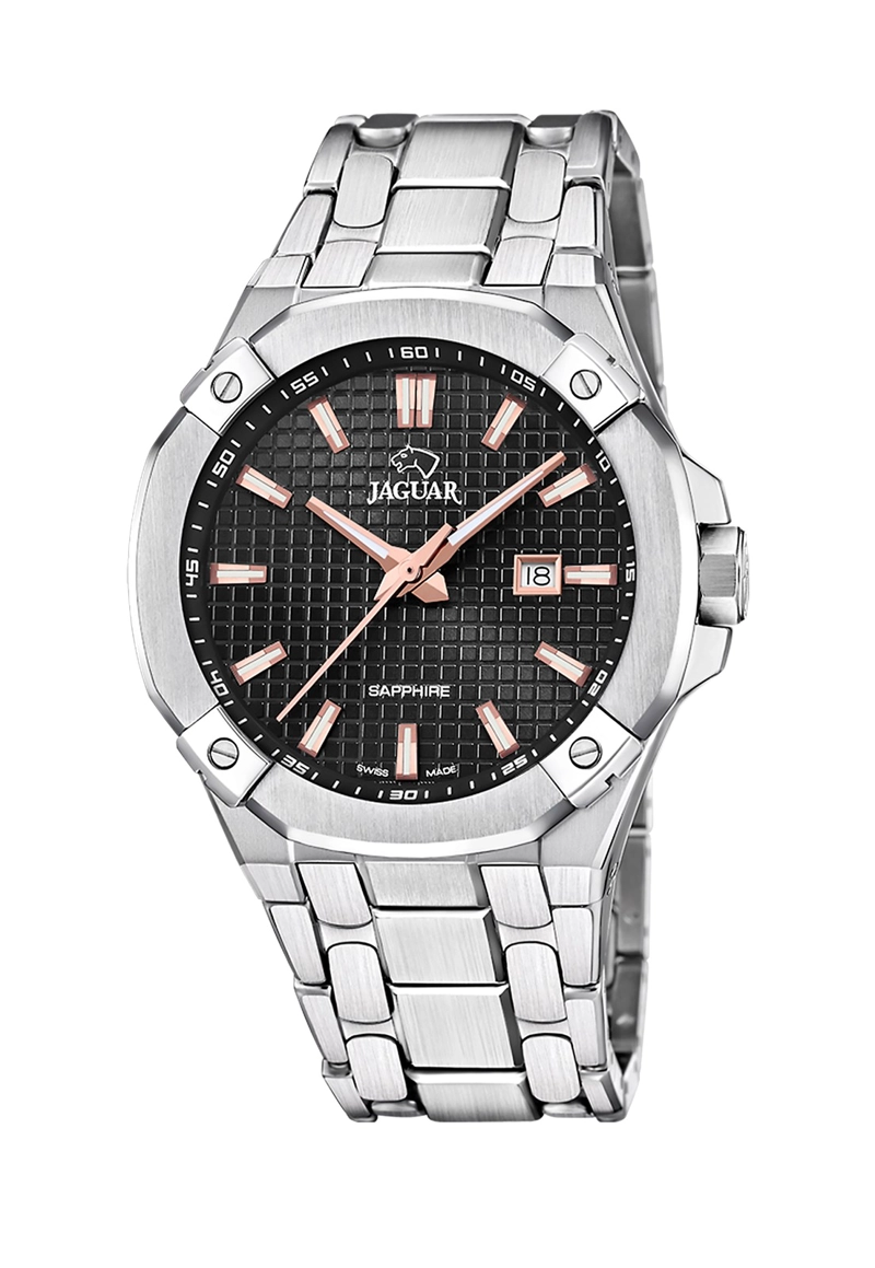 RELOJ DE PULSERA JAGUAR J1009/4 SWISS NEGRO HOMBRE DIPLOMATIC - 1