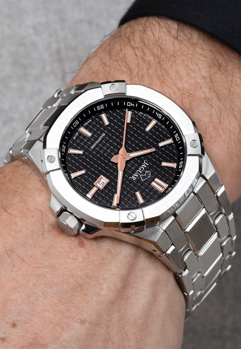 RELOJ DE PULSERA JAGUAR J1009/4 SWISS NEGRO HOMBRE DIPLOMATIC - 3