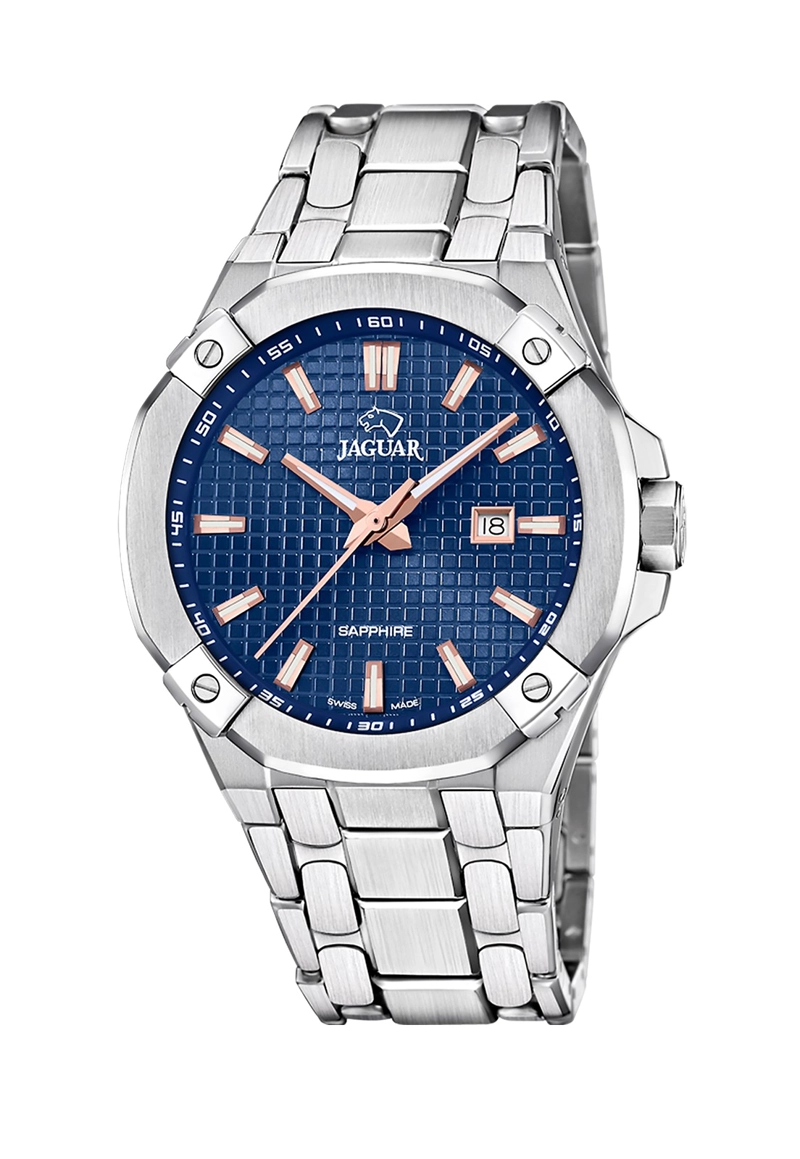 RELOJ DE PULSERA JAGUAR J1009/2 SWISS AZUL HOMBRE DIPLOMATIC - 1